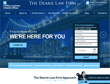 Tablet Screenshot of dearielaw.com